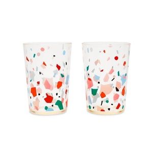 🆕 ban.do Party On Cocktail Tumbler Cups in Colourful Confetti BNIB